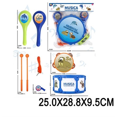 Набор музыкальных инструментов 166D в пак. - фото 59417930