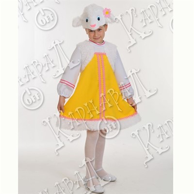Карнавальный костюм Овечка Кудряшка К р.98-128 /плюш/ - фото 59630223