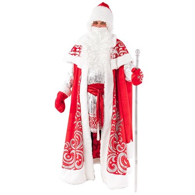 Карнавальный костюм Дед Мороз Царский р.182-54-56 /Пуговка/ - фото 59630227