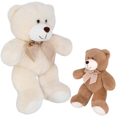 Мишка 25см с бантиком FG250327068C-2 - фото 59736359