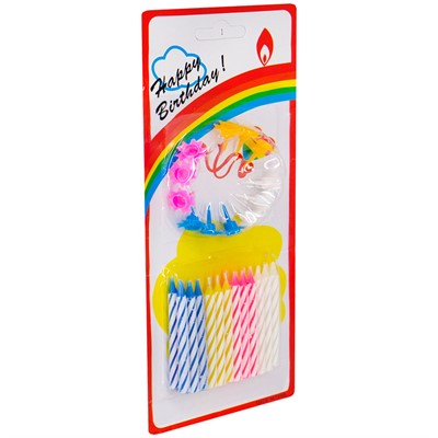 Свеча для торта 12 шт. 5 см FG240525037L - фото 60515334