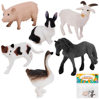 Набор животных Levatoys MK2205-11A Домашние в пак. - фото 60515347