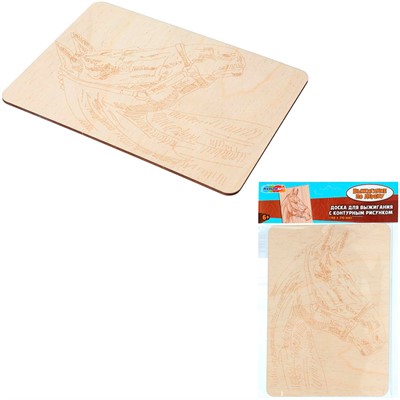 Набор для творчества Доска для выжигания лошадь MultiArt DVHR-130351 - фото 60837288