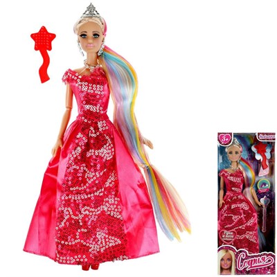 Кукла Карапуз 66001P-LH3-S-BB 29см София, руки и ноги сгиб, акс - фото 60945879