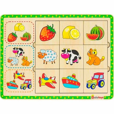 Деревянный пазл-ассоциации  Логика ПЗЛ2037 /30/ - фото 62309888