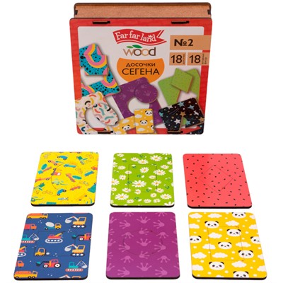 Лото Досочки Сегена № 2 (18 карт. 18 эл) Far far land Wood 04836 - фото 62309989