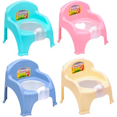 Горшок детский стульчик Утенок без крышки MIX РП-221 - фото 62412027
