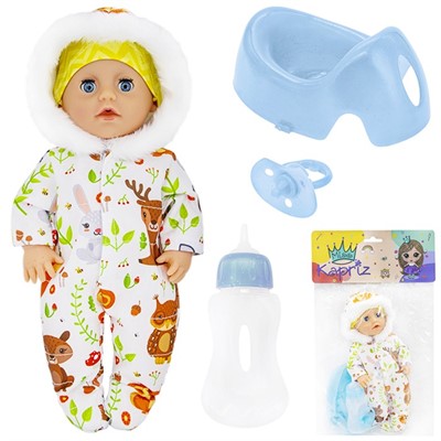 Пупс Miss Kapriz YSYL1917K-Q 25 см. с аксесс., в пак. - фото 62519790