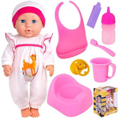 Пупс 324003-8 Валюша 35 см с аксесс. в кор. - фото 62570847