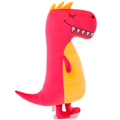 Подушка сплюшка Тираннозавр Ахе коралловый ПСТ/60 - фото 62593068