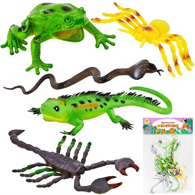 Набор животных Levatoys YSPX8-005A Рептилии в пак. - фото 62745973