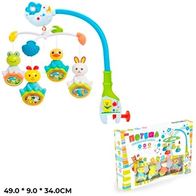 Карусель 2735A-1ZYA Потеша, на батарейках,  подсветка, звук, в коробке - фото 62752733