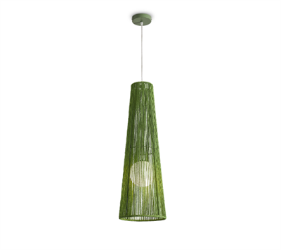 Люстра светильник подвесной зеленый В82Д26 см - фото 62754039