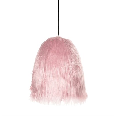 Плетеный абажур с мехом 40*45 см - фото 62754379