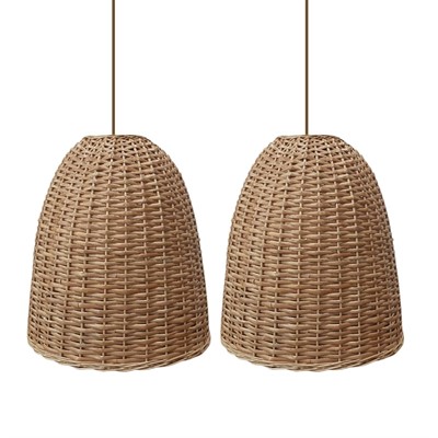 Плетеный абажур 40*40 см - фото 62754551