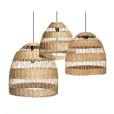 Плетеная люстра 45х45 см - фото 62754592