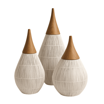 Плетеный абажур из ротанга 25*55 см - фото 62754669