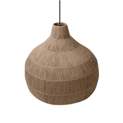 Плетеный абажур из джутового шпагата 58*52 см - фото 62754704