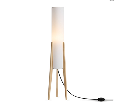 Напольный светильник деревянный (торшер) В120Д29 см - фото 62754814