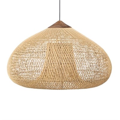 Плетеный абажур 60*38 см - фото 62755127