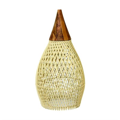 Плетеный абажур 25*50 см - фото 62755133