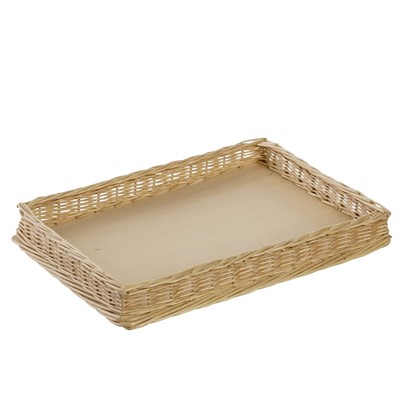 Плетеная корзина 40*30*5 см - фото 62755440