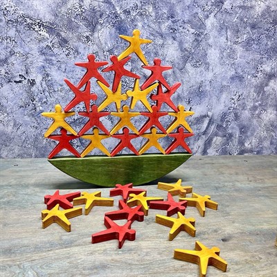 Настольная игра из дерева «Акробаты» в коробке № 2 S - фото 62756749