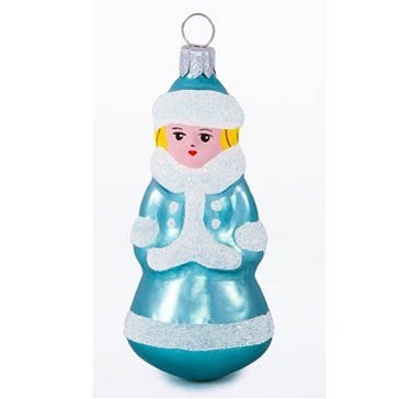 Елочное украшение Снегурочка 80мм С296 б/упак - фото 62757491