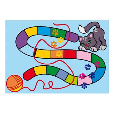 Набор для творчества Песочная ходилка Кот и клубок 067 СТОК - фото 62757633