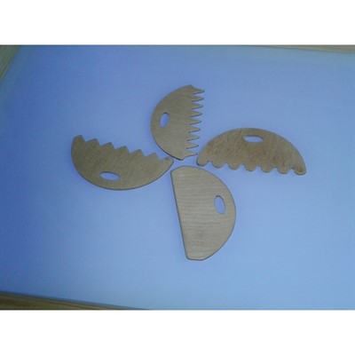 Инструмент для рельефа Гребенки, дерево - фото 62757681