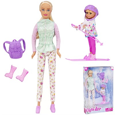 Кукла 8356 с ребенком с аксесс. Defa Lucy - фото 62757687