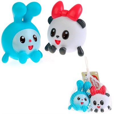 Набор резиновых игрушек для ванны Малышарики Крошик и Панди LX-ST1710-1712 - фото 62757761