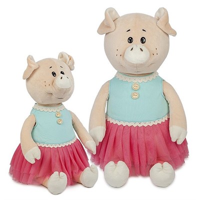 Свинка Даша в ярком платье 21 см MT-MRT031806-21 СТОК - фото 62757814