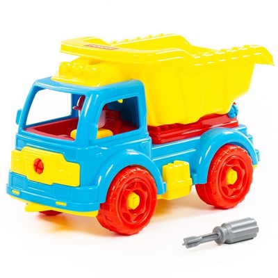 Конструктор-транспорт Автомобиль самосвал В сетке 73006 П-Е /18/ - фото 62757825