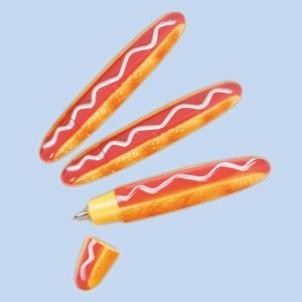 Ручка шариковая синяя 0,7мм Хот дог 88909 - фото 62757935