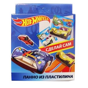 Набор для творчества Панно из пластилина Hot Wheels 10 цв. 88678 - фото 62757936