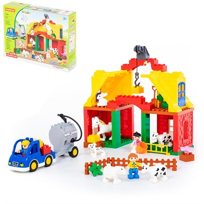 Конструктор Макси Весёлая ферма 65 эл. в коробке 77561 П-Е /3/ - фото 62758017