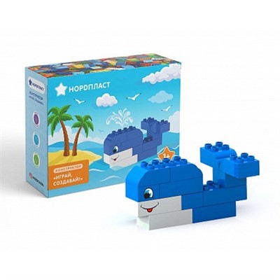 Конструктор Играй, Создавай Кит 12 дет. 480615 Норд /12/ - фото 62758112