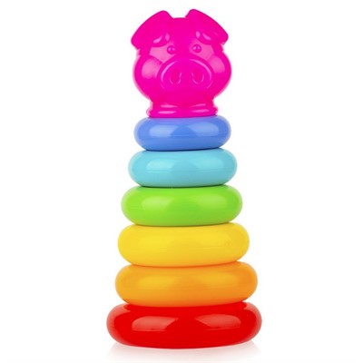 Пирамида Зоопарк Хрюша 22см У776 /40/ - фото 62758614