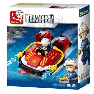 Конструктор Пожарные 38-0622B в коробке - фото 62758673