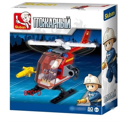 Конструктор Пожарные 38-0622D в коробке - фото 62758674