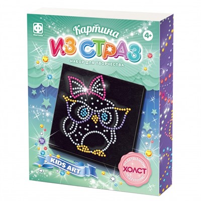 Набор для творчества Картина из страз Совушка 257312 Фантазер - фото 62758723