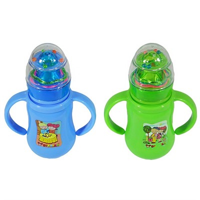 Бутылочка с ручками цветная 150 мл 1833 - фото 62758740