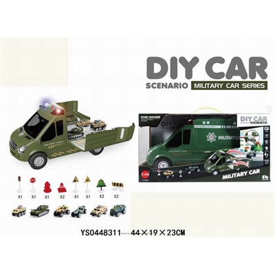 Набор машин 1170-TN Военная техника, свет, звук в коробке - фото 62759046