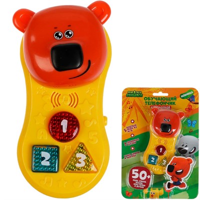 Телефон Ми-ми-мишки 50 песен,стихов,сказок.трещотка HT529-R - фото 62759224