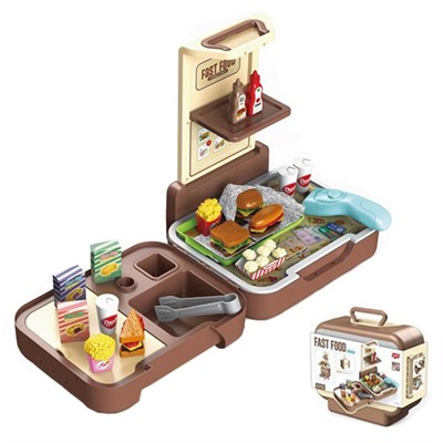 Набор продуктов 25732 фастфуд в чемодане - фото 62759272