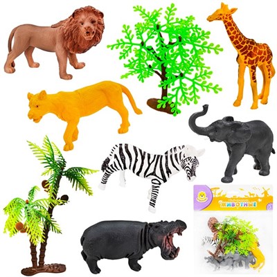 Набор животных Levatoys YS2C216-1 Сафари в пак. - фото 62759336