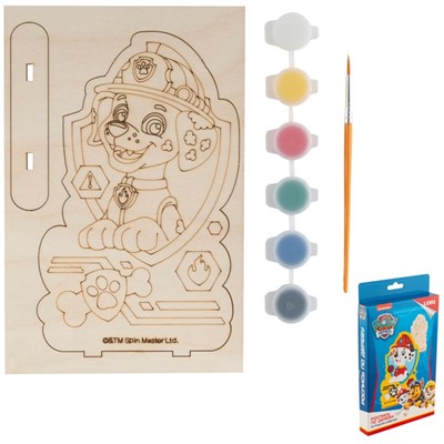 Набор для творчества Роспись по дереву.Игрушка-сувенир Щенячий патруль "Маршалл" Фнс-003 Lori - фото 62759522