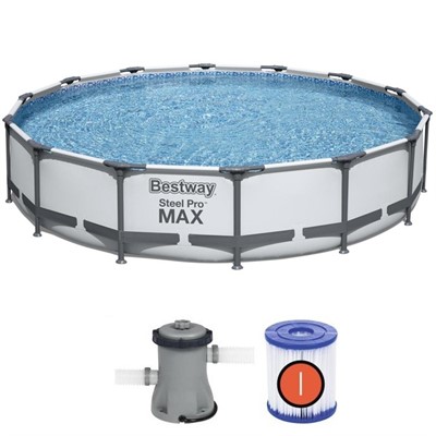 Бассейн каркасный круглый 56595 Steel Pro MAX 427*84см - фото 62759549