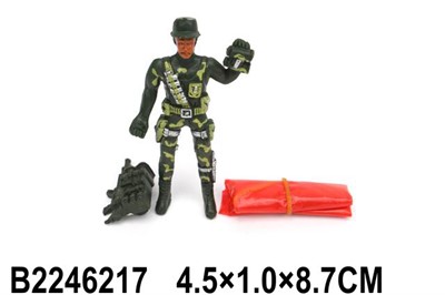 Фигурка солдат 2246217 с аксесс. в пакете - фото 62759819